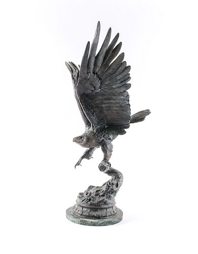 Jules Moigniez, Bronze Sculpture of an Eagle