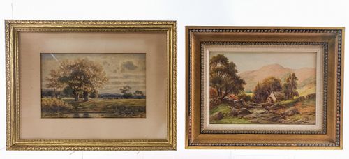 Two 19th Century Watercolor Landscape Paintings