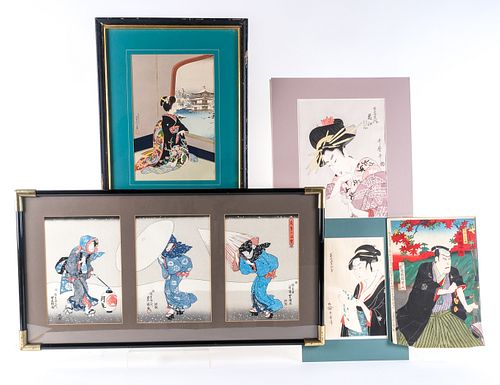 Japanese Ukiyo-e Woodblock Print Collection