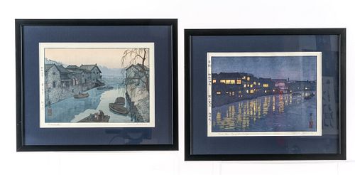 2 Toshi Yoshida Woodblock Prints - Waterways