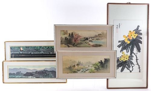 5 Japanese Paintings & Prints