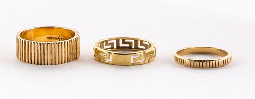 3 Designer Gold Rings - Tiffany & Co.