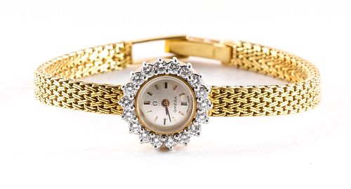 Ladies Omega 18K & Diamond Wristwatch