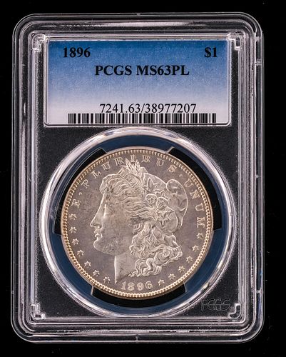1896 Morgan Silver Dollar - MS63 PL