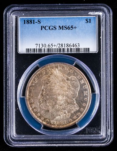 1881-S Morgan Silver Dollar - MS65+
