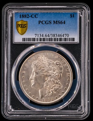 1882-CC Morgan Silver Dollar - MS64