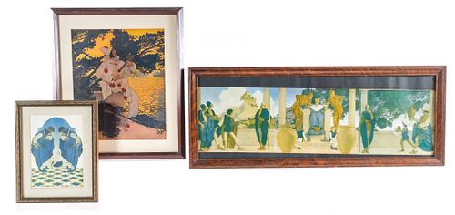 3 Maxfield Parrish Prints: "Old King Cole"