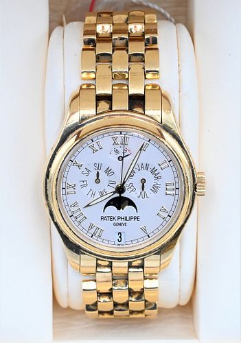 Patek Philippe 18 Karat Yellow Gold Grand Complications Annual Calendar Wristwatch