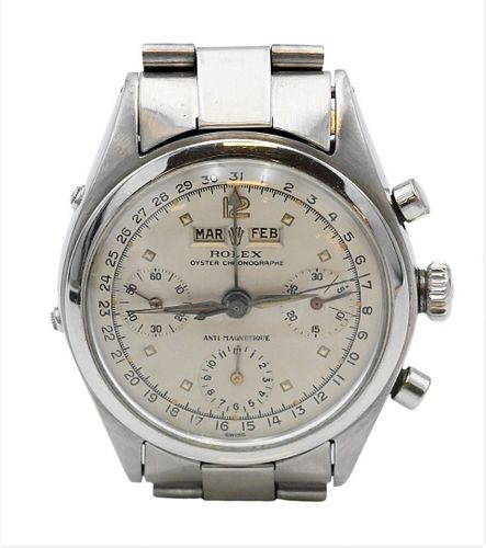 Rolex Jean-Claude Killy Chronograph Calendar Stainless Steel Wristwatch