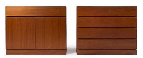 Vinde Mobelfabrik, DANISH, MID 20TH CENTURY, two chests of drawers