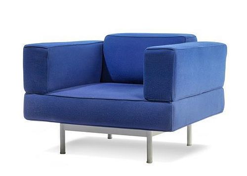 Piero Lissoni (Italian, b.1956), CASSINA, CIRCA 2001, a blue Reef lounge chair