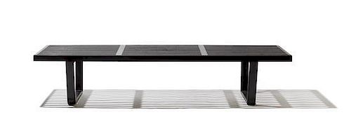 George Nelson and Associates, HERMAN MILLER, CIRCA 1945, a slat bench, model number 4692
