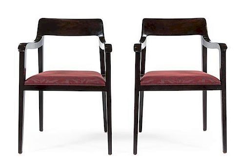 Edward Wormley (American, 1907-1995), DUNBAR, CIRCA 1947, a pair of Riemerschmid armchairs, model number 4797