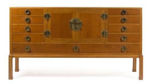 * Edward Wormley (American, 1907-1995), DUNBAR, a dining set comprising a sideboard, model number 4579, and a server