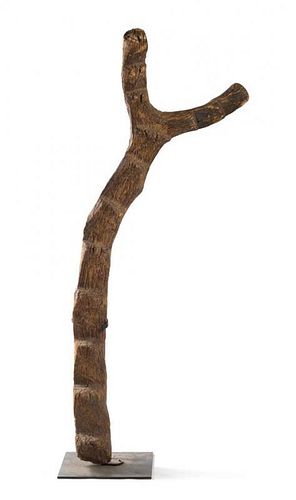 An African Carved Ladder Height 86 inches