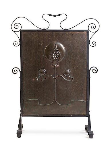 An Arts & Crafts Style Fireplace Guard, ,