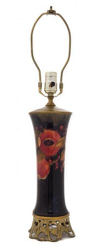 * Moorcroft, ENGLAND, FIRST HALF 20TH CENTURY, a pomegranate lamp