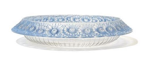 * Rene Lalique (French, 1860-1945), , a Marguerite pattern bowl