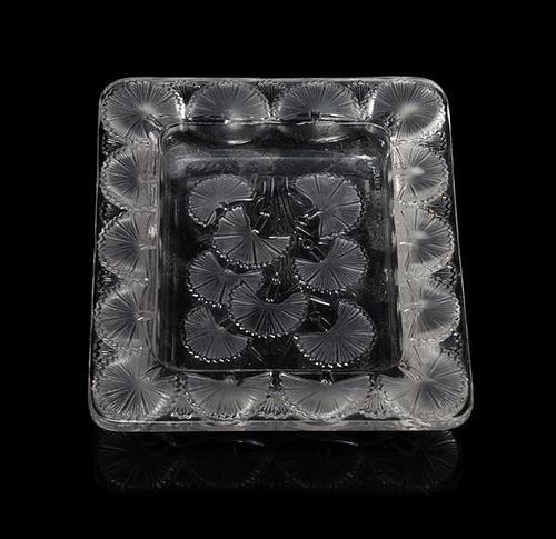* Lalique, , a Bluets pattern ash receiver