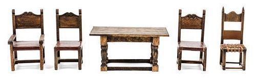 Five Furniture Articles Height of tallest 4 inches.