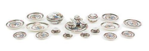 A Porcelain Dinner Service Diameter of charger 1 1/4 inches.