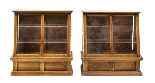 Two Display Cabinets Height 4 1/2 inches.