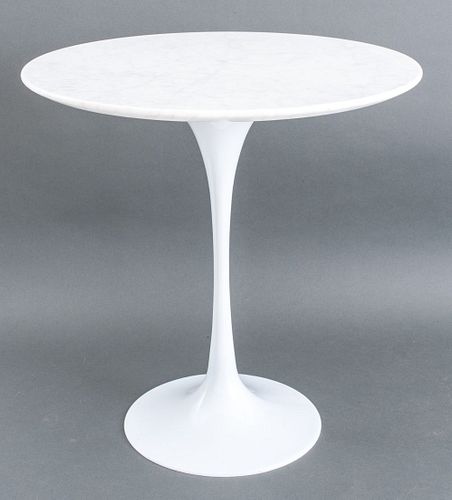 Knoll manner Marble Top Tulip Side Table