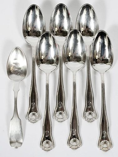 CALDWELL & CO. STERLING SILVER TABLESPOONS