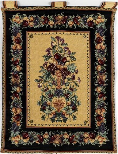 FLORAL MACHINE MADE TAPESTRY