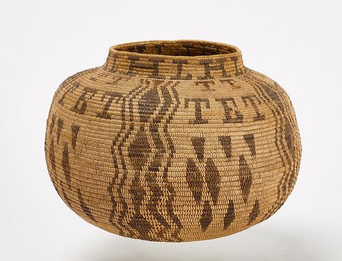Native Basket with Letters