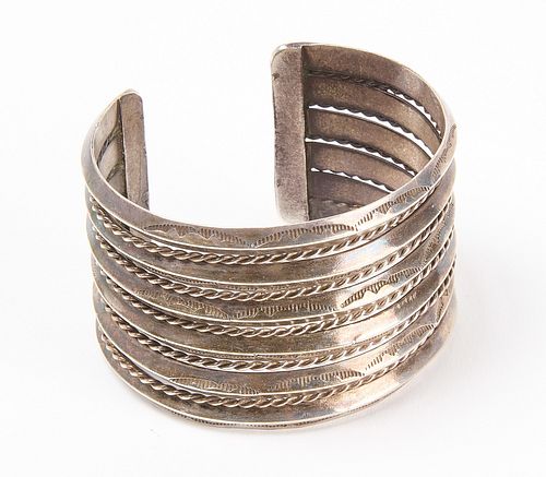 Navajo Silver Cuff Bracelet