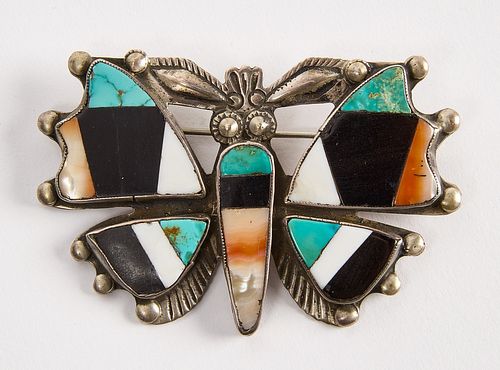 Zuni Butterfly Pin