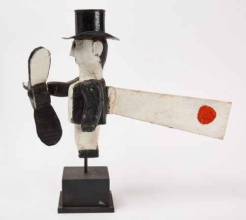 Whirligig Figure - Man with Tin Hat