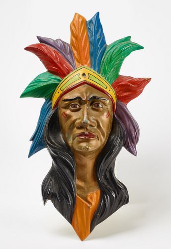 Allen Herschel Co. Native American Carousel Head