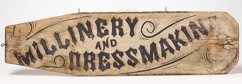 Millinery and Dressmaking Sign