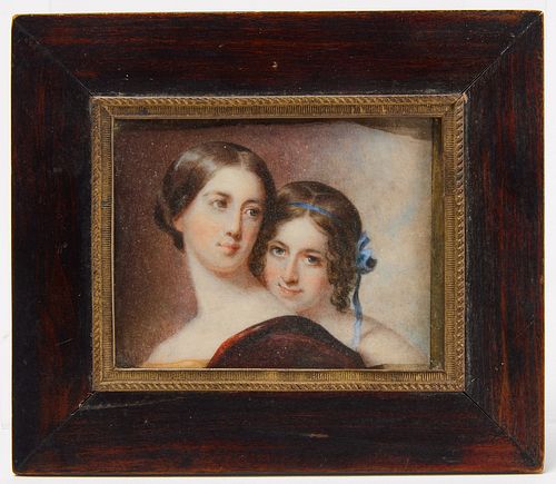 Miniature Portrait of Sisters