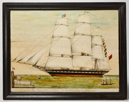 Painting of The Ship Mearten - 1858