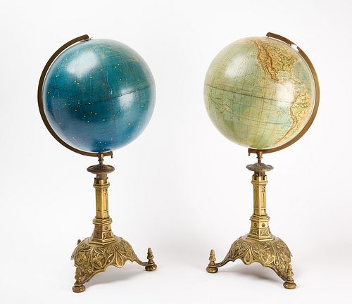 Pair of Globes - Columbus - Erdglobus