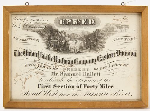 40 Mile - Union Pacific Railway - Autographed