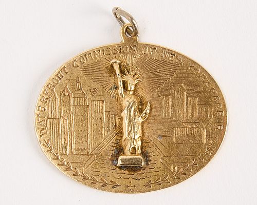 Waterfront Commission of NY Harbor Medal 14K