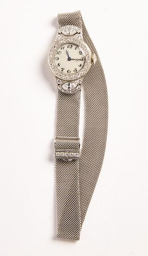 Lady Waltham Wrist Watch with Diamonds
