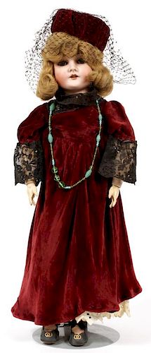 QUEEN LOUISE GERMANY BISQUE HEAD DOLL #100