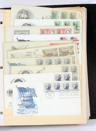 AMERICAN STAMP ALBUM OF 1ST-DAY COVERS