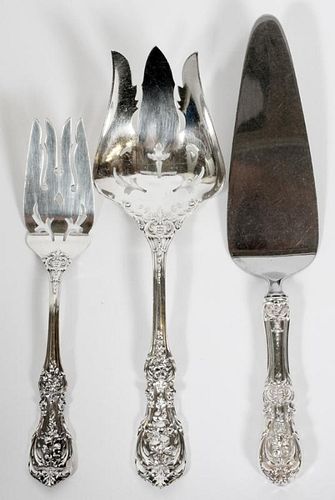 REED AND BARTON STERLING FRANCIS I SERVING PIECES 3