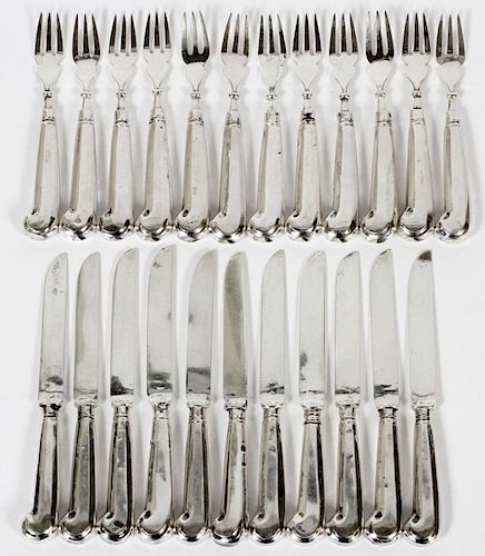 JAPANESE STERLING FISH SET 23 PIECES