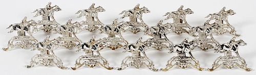 GERMAN STERLING PLACE CARD HOLDERS 15 PIECES