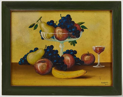 Folk Art Still Life of Fruit