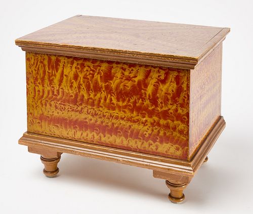Miniature Paint-Decorated Blanket Chest