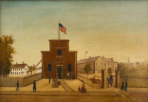 Painting of the Soldier's Free Library