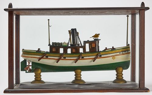 Folk Art Model - Tugboat Cora